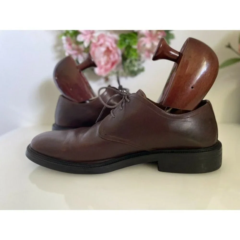 Original Cole Haan City‎ Brown Leather Oxford Dress Shoe Men's 12 M Lace Up EUC